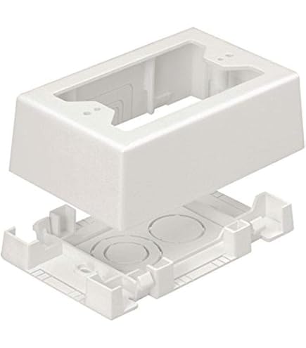 Amazon.com: Panduit JBX3510EI-A 1-Gang Outlet Box, Electric Ivory